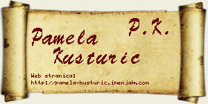 Pamela Kusturić vizit kartica